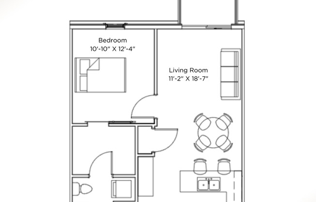 1 bed, 1 bath, 656 sqft, $1,620, Unit 2644-104