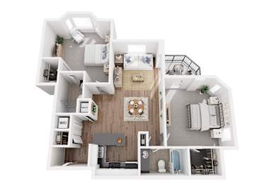 2 beds, 2 baths, 1,085 sqft, $1,910