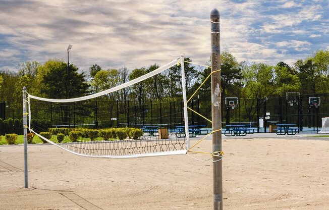 beach volleyball set at Villas at Pine Hills, Manorville