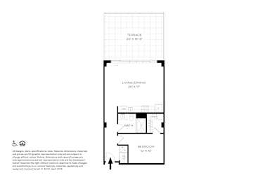1 bed, 1 bath, 680 sqft, $2,075