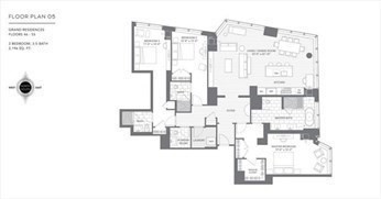 3 beds, 3.5 baths, 2,196 sqft, $16,800, Unit 5105