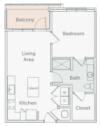 1 bed, 1 bath, 667 sqft, $1,980