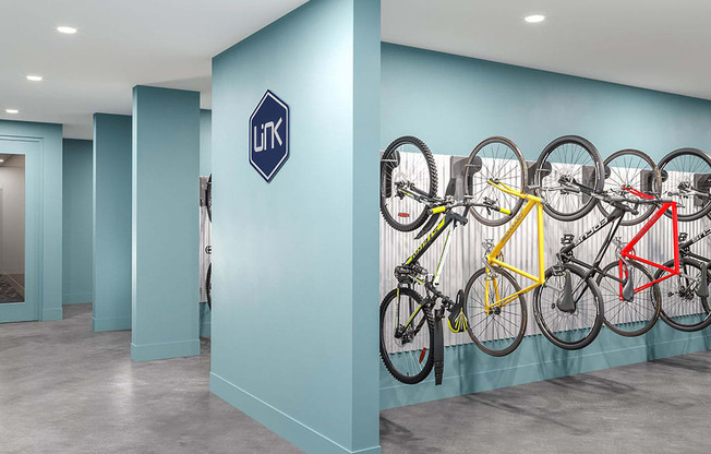 Bike Room at Link Apartments® Grant Park, Atlanta, Georgia