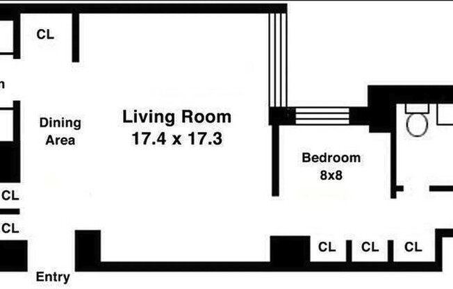 1 bed, 1 bath, $3,650, Unit 19A