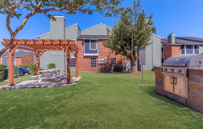 a large lawn in front of a house