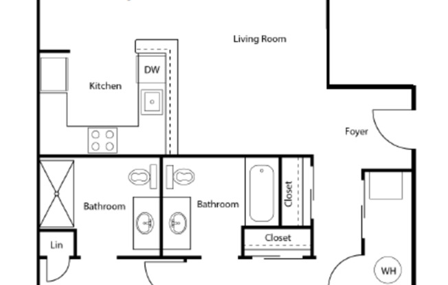 2 beds, 2 baths, 989 sqft, $2,145