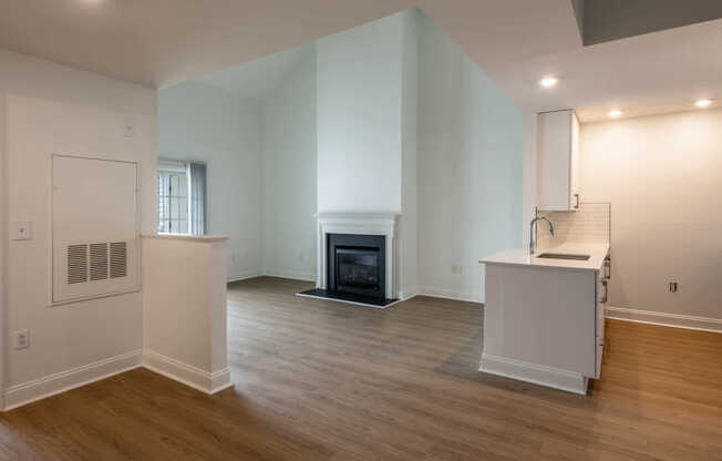 Living Room with Hard Surface Flooring