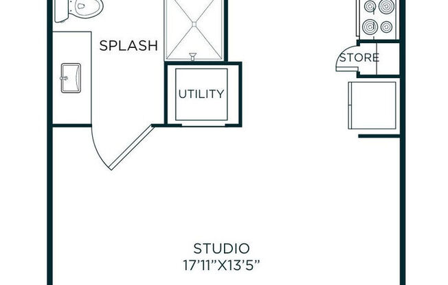 Studio, 1 bath, 509 sqft, $1,617