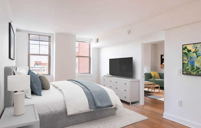 Bedroom with Hard Surface Flooring