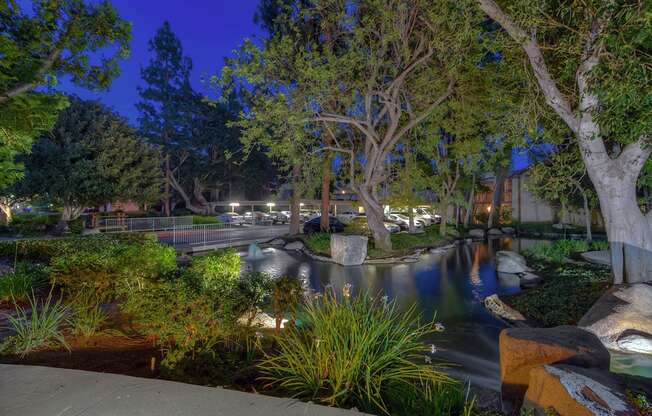 Landscaping with streams at LAKE DIANNE, Santa Ana, 92705