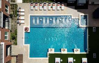 Resort Inspired Pool with Cabanas at Berkshire Pullman, Texas