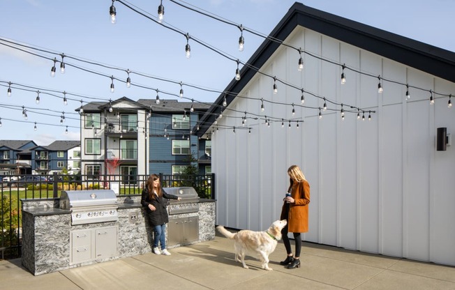 bbq area of outdoor lounge