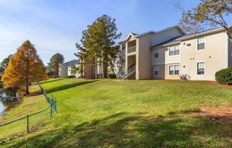 Building Exterior with grass and landscaping