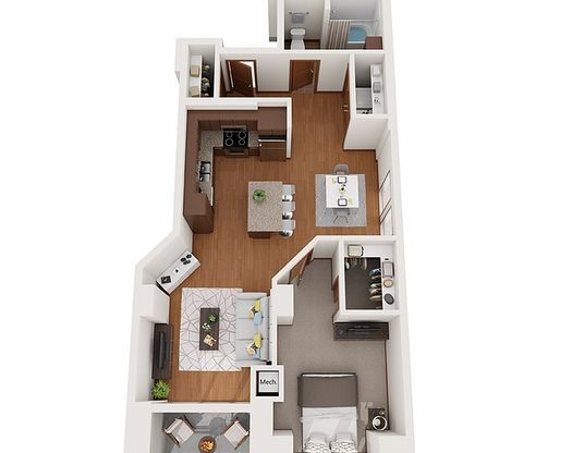 1 bed, 1 bath, 845 sqft, $2,150