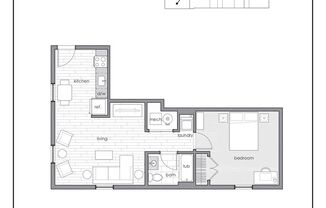 1 bed, 1 bath, 675 sqft, $2,100, Unit The Elm - 608