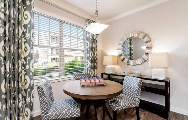 Village at Marquee Station apartments dining area