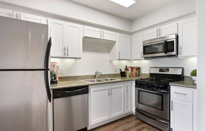 Kitchens With High-Quality Countertops at Madison Toluca, North Hollywood, CA