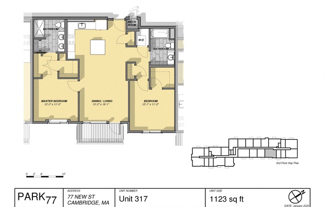 2 beds, 2 baths, 1,123 sqft, $4,450