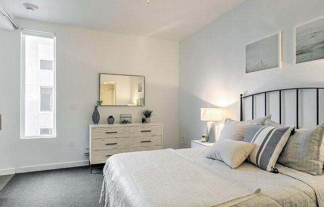Spacious Bedroom With Comfortable Bed at The Fowler, Boise, ID, 83702