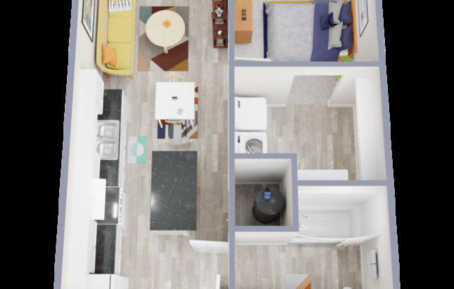 1 bed, 1 bath, 642 sqft, $1,500