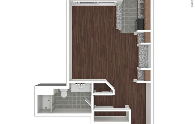 Studio, 1 bath, 514 sqft, $915