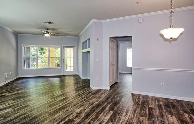 2 bedroom/2 bath, 1st floor unit with a 1-car garage!
