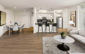 Living Room with Hard Surface Flooring