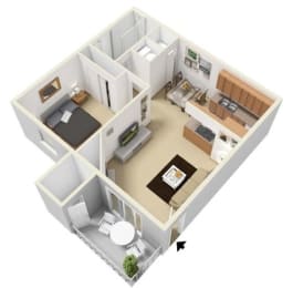 1 bed, 1 bath, 650 sqft, $1,320