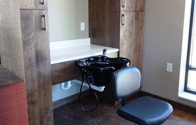 Beauty Salon at The Cambric Senior Apartments, Minnesota