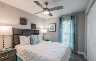 Bedroom With Expansive Windows at Arlington Park at Wildwood, Georgia, 30067