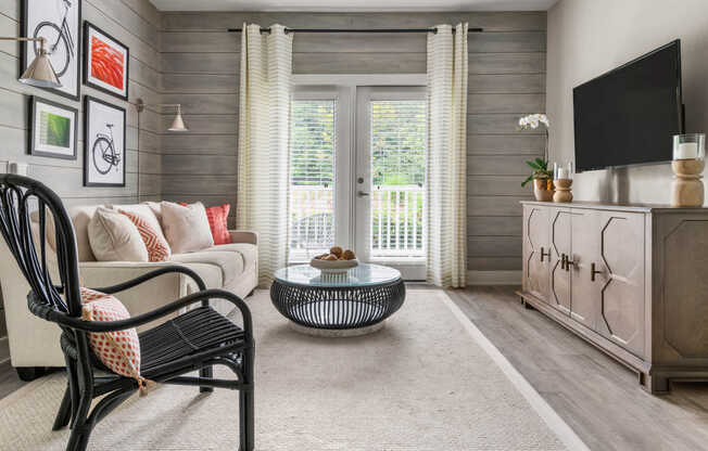 Living Room with Hard Surface Flooring