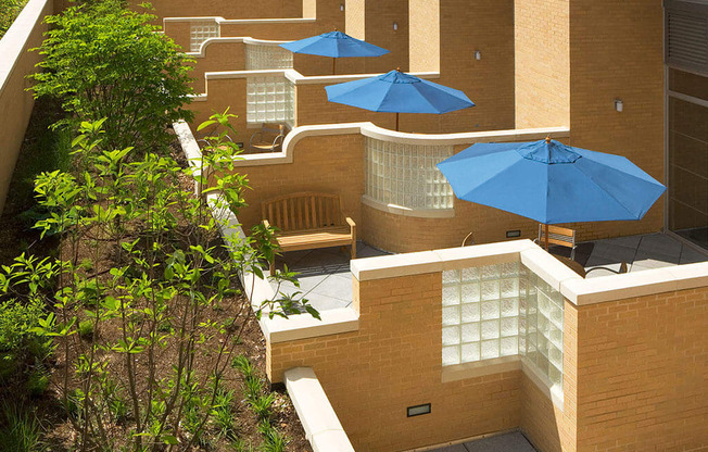 Patio at Highland Park at Columbia Heights Metro, Washington