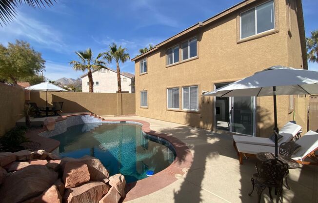 Furnished 4-Bedroom Summerlin home with pool
