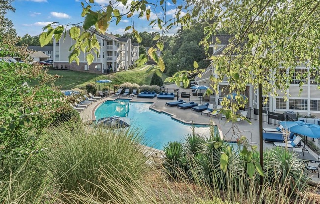 a swimming pool at the resort on a sunny day