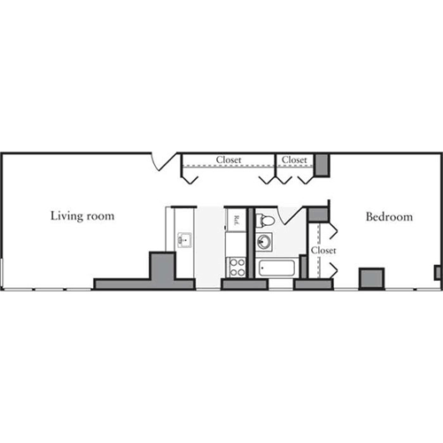 1 bed, 1 bath, 618 sqft, $4,591, Unit 1118