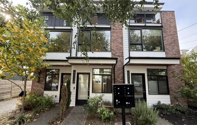 3-Bedroom Ballard Townhome | View Decks | A/C & EV Parking