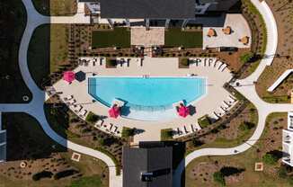 Drone Pool View at The Quincy Apartments, Acworth, GA