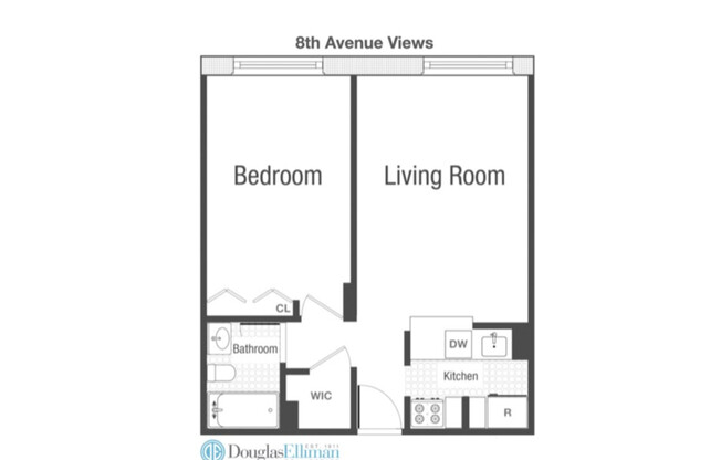 1 bed, 1 bath, 585 sqft, $5,500, Unit 5J