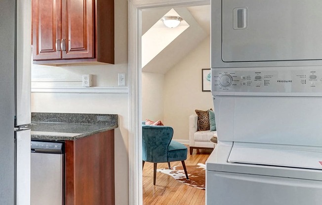 Kitchen/Laundry/Dining rooms at Kensington Place Apartments