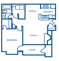 1 bed, 1 bath, 720 sqft, $1,314