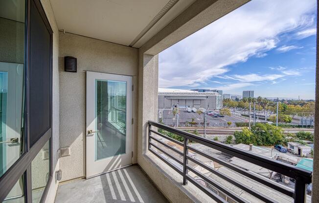 Private balcony with open‑air space and views that bring natural light and fresh surroundings into your home.