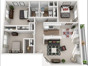 3 beds, 2 baths, 1,094 sqft, $2,294