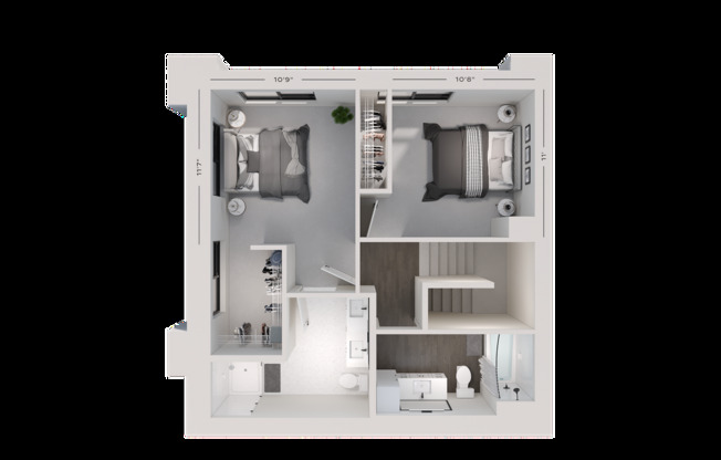 2 beds, 2.5 baths, 1,341 sqft, $3,295, Unit 113