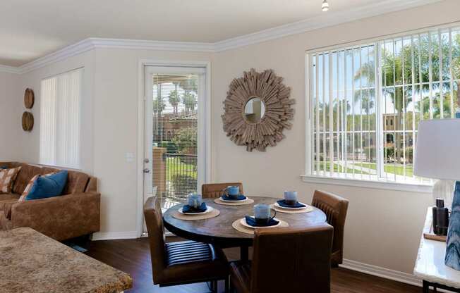 Dining at Missions at Sunbow Apartments, California, 91911