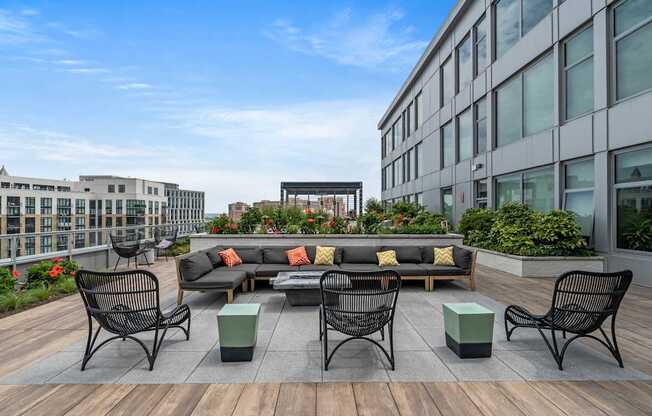photo of rooftop patio