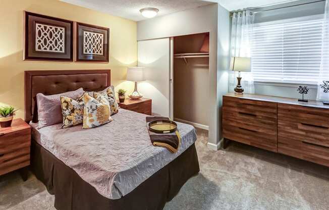 Lavish Bedroom at Union Heights Apartments, Colorado Springs, Colorado