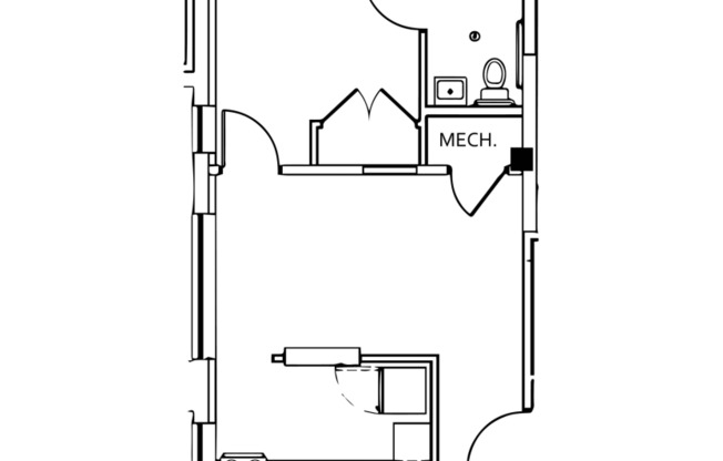 1 bed, 1 bath, 613 sqft, $1,530