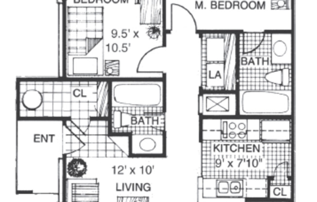 AU-O: Beds - 2: Baths - 2: SqFt Range - 902 to 902