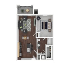 1 bed, 1 bath, 700 sqft, $1,191