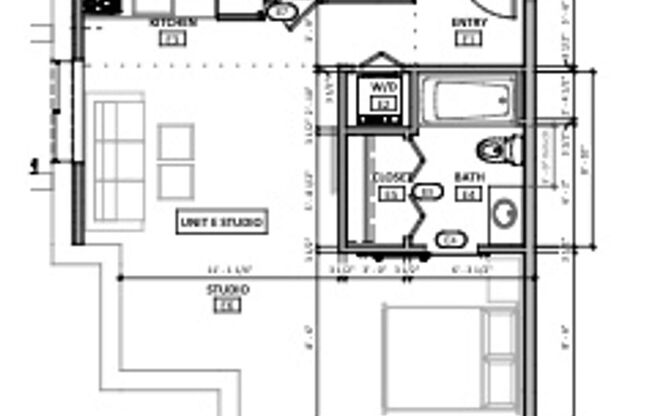 Studio, 1 bath, 548 sqft, $1,295, Unit B05